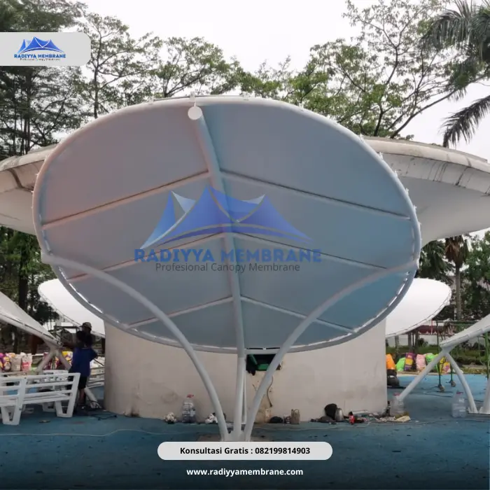 Canopy Membrane Peneduh Taman Depok