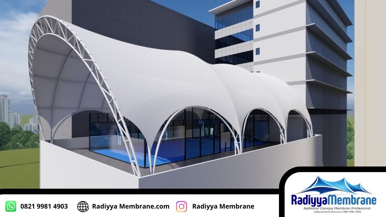 Kanopi membrane Jakarta Timur Lapangan Padel