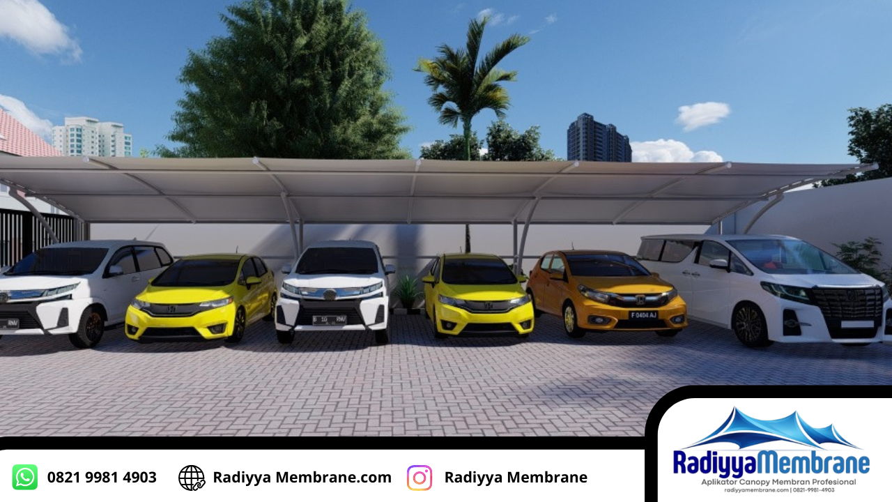 Kanopi membrane Jakarta Timur Parkiran