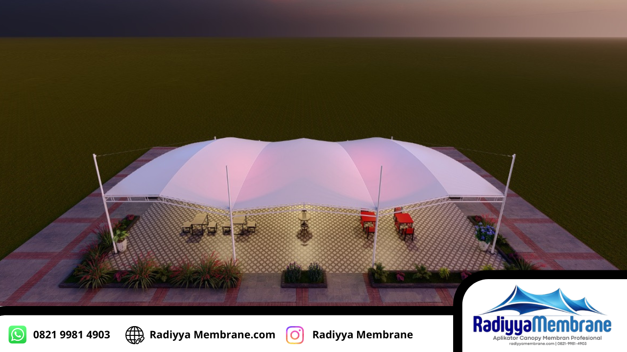 kanopi membran cilengsi profesional untuk hunian dan industri