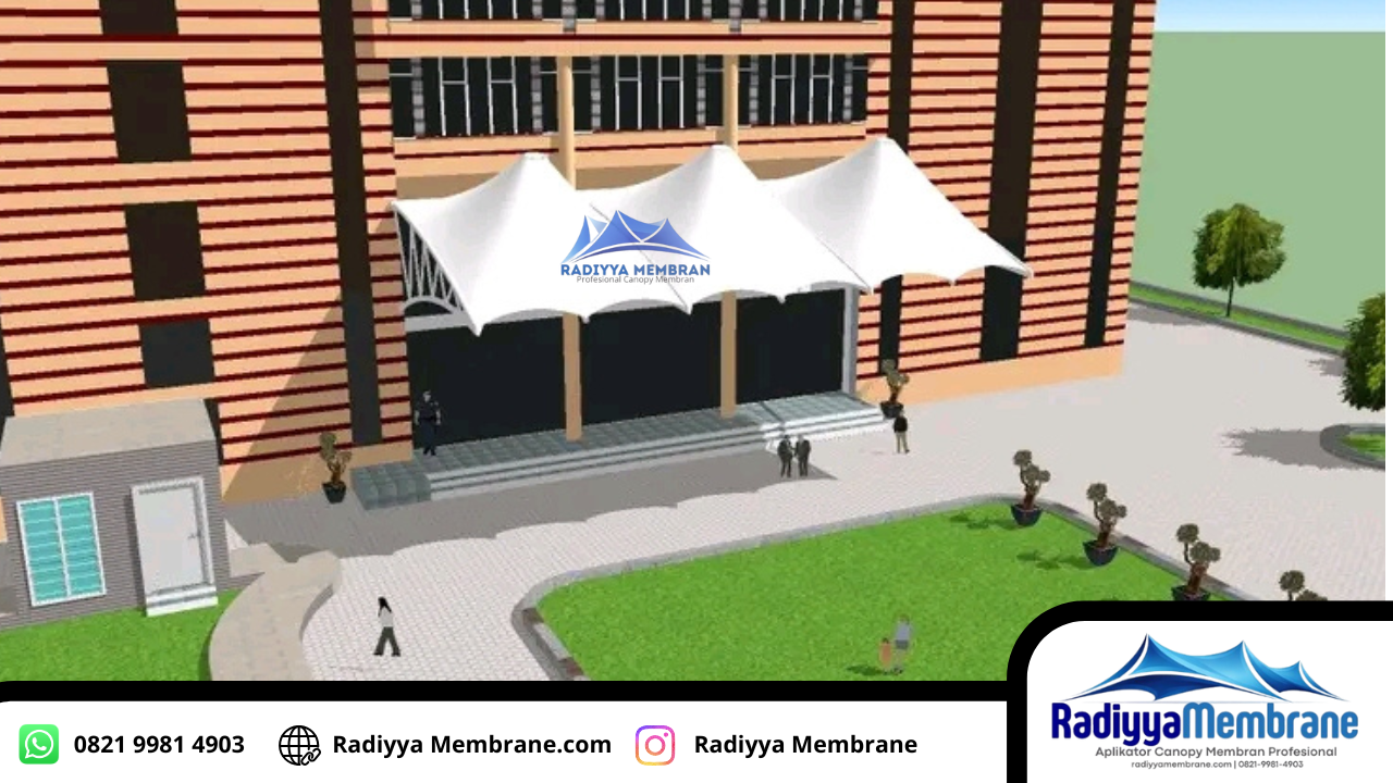 Kanopi Membrane Cafe Minimalis Bogor