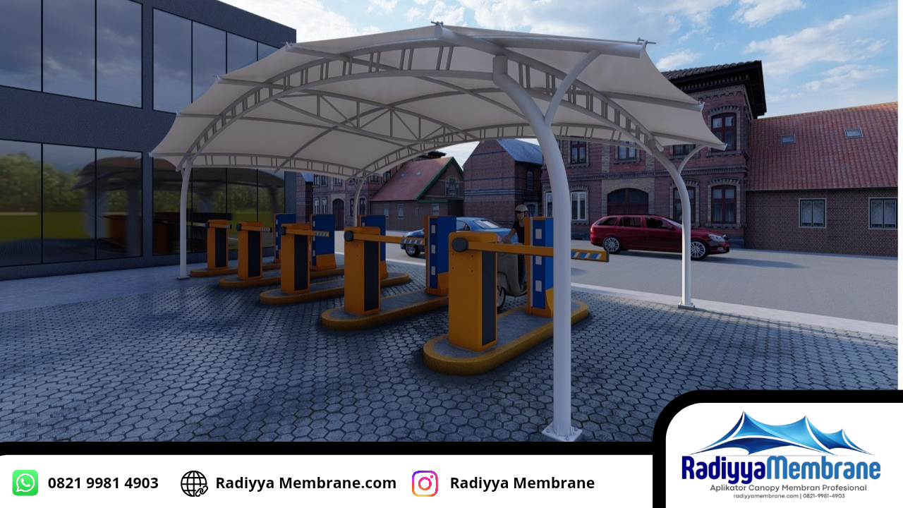Proyek Kanopi Membran Cibinong Bogor oleh Radiyya Membrane