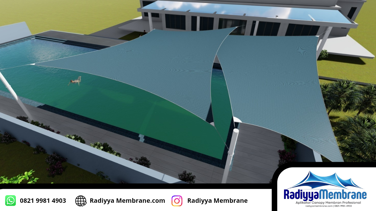 Kanopi Membran Kolam Renang