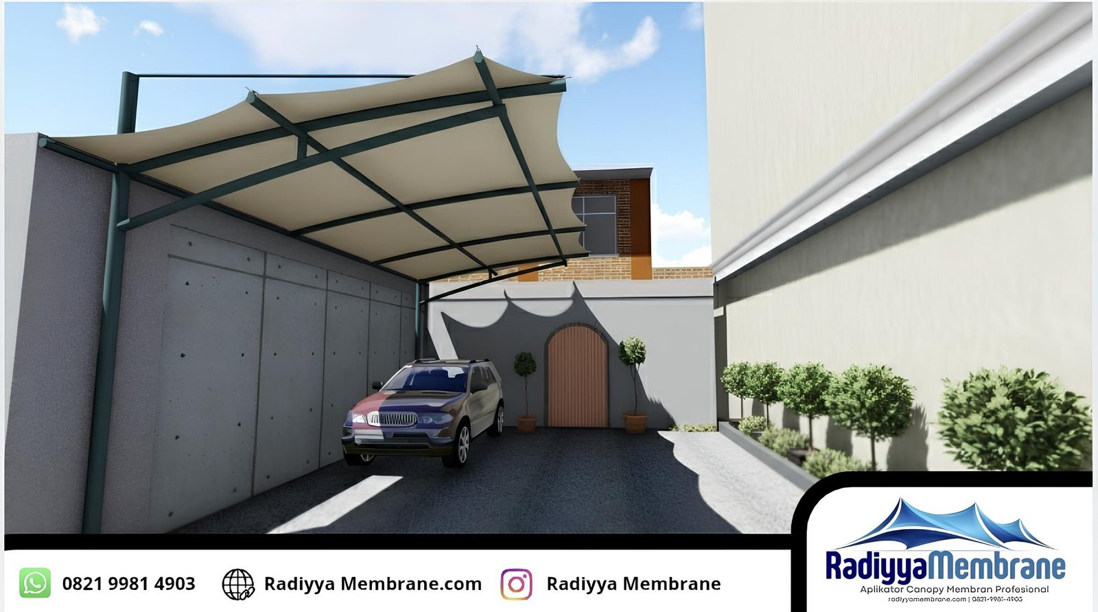 Pasang Kanopi Membrane