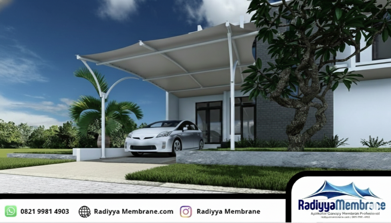 Kanopi Membrane Carport Rumah