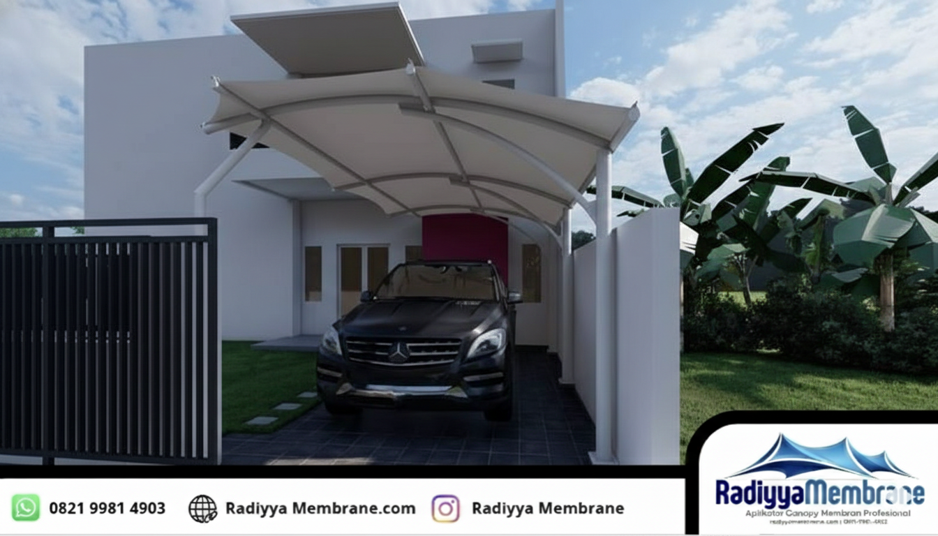 kanopi membran carport Jakarta Barat