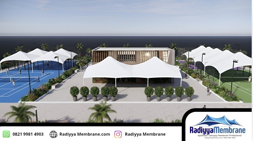 Solusi kanopi membran – profesional dan modern