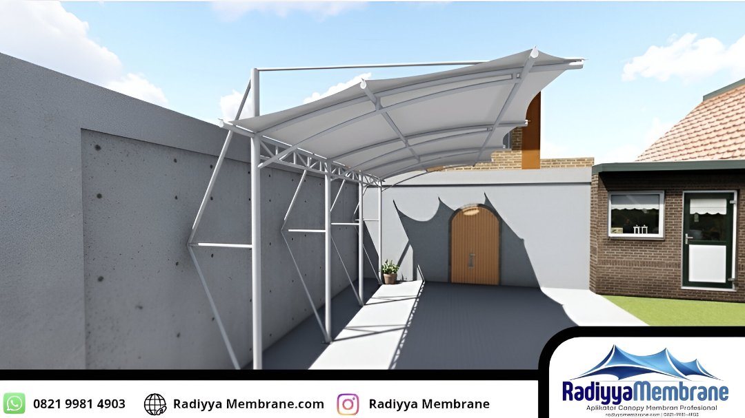Tenda membran untuk hunian dan area komersial