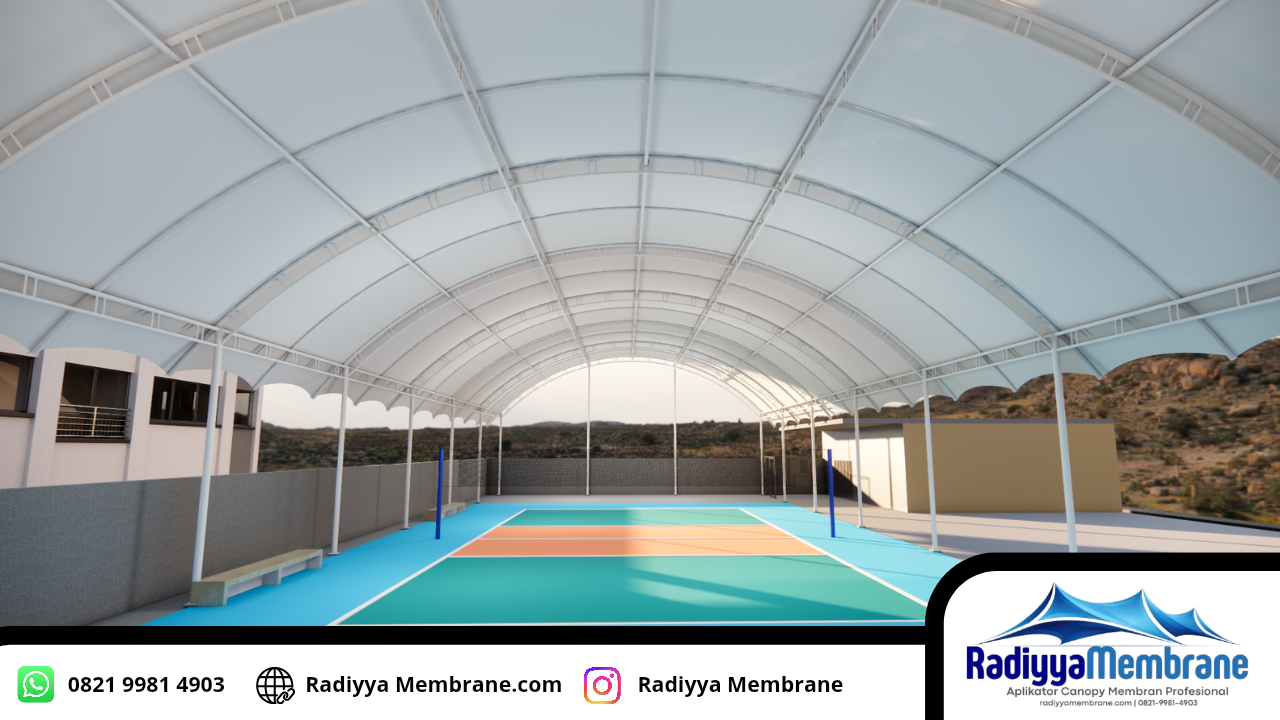 Kanopi Membran Lapangan Padel Jakarta Barat