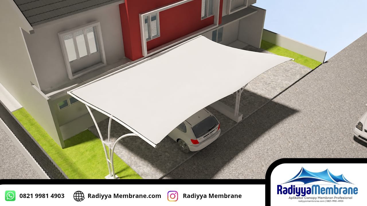 Model Kanopi Membrane Terpopuler Rumah Mewah
