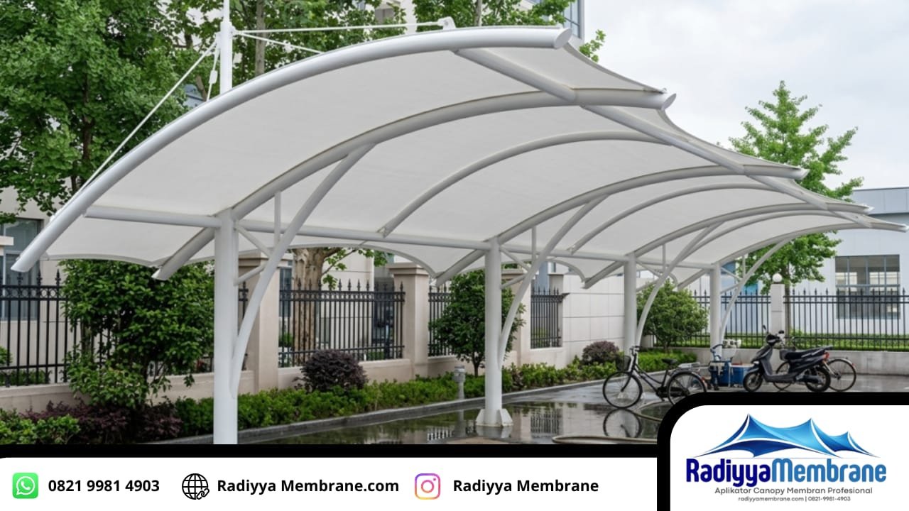Struktur Atap Membrane Minimalis Elegan